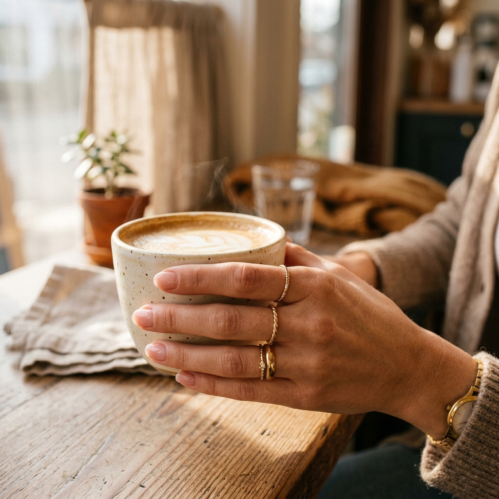 Gold rings lifestyle photography